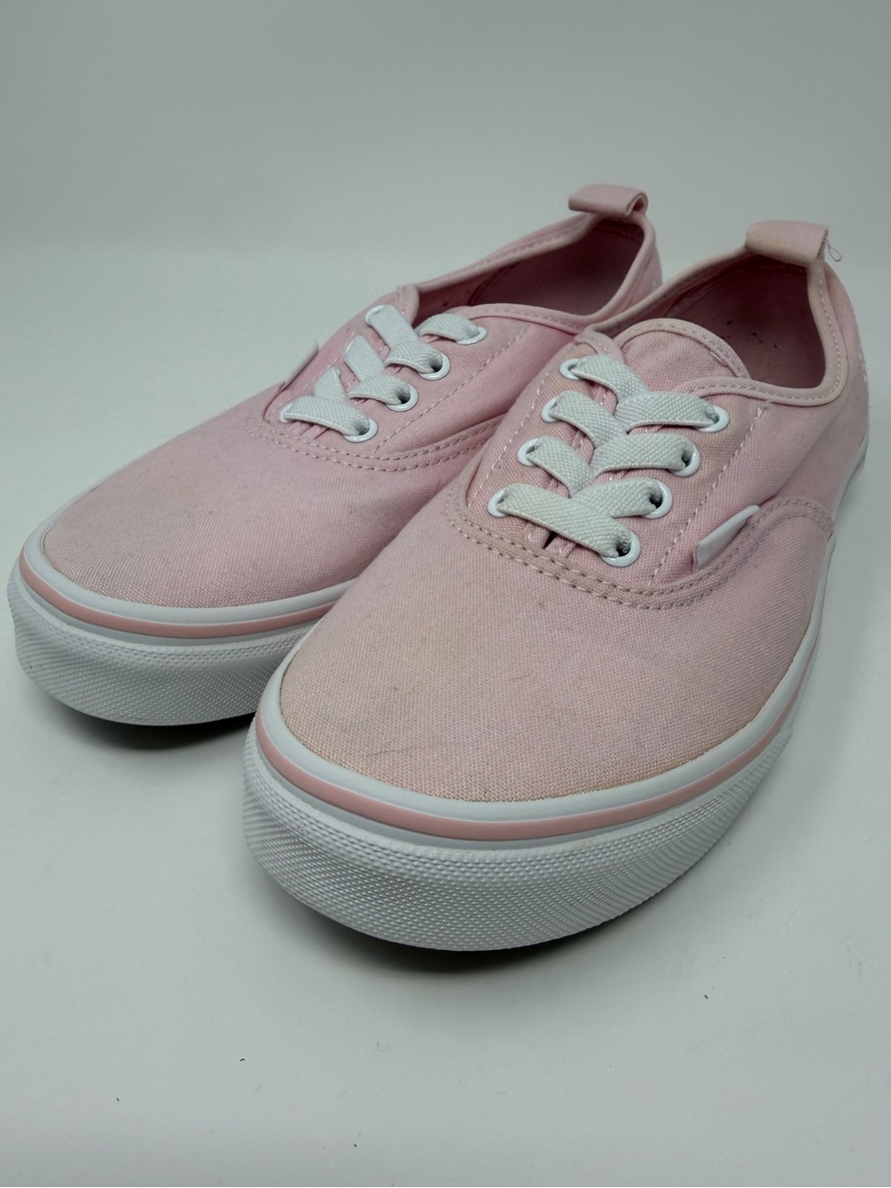 Kids Vans Pink Canvas Lace-Up Sneakers Sz.5y